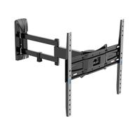 Meliconi Space System FULLMOTION 400, Soporte de TV de Pared con Brazo y Doble Rotación, Soporte para TV de Pantalla Plana de 40" a 82", Montaje VESA 200-300-400, Carga 30 Kg, Made in Italy, Negro
