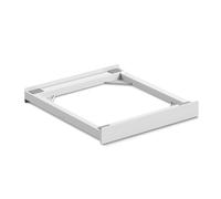 Meliconi Torre Basic L60, Kit de Soporte Secadora sobre Lavadora, Soporte Lavadora Secadora Universal Premontado, Cinta de Seguridad Incluida, Capacidad 250 Kg, Blanco
