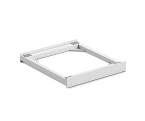Meliconi Torre Basic L60, Kit de Soporte Secadora sobre Lavadora, Soporte Lavadora Secadora Universal Premontado, Cinta de Seguridad Incluida, Capacidad 250 Kg, Blanco