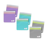 melii Bolsas reutilizables de Peva contemporáneas, paquete de 6