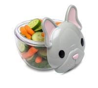 melii Contenedor de aperitivos de animales (bulldog francés)