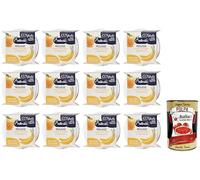 Melinda Mousse Mela Golden e Banana - Puré de fruta 100% natural, mousse dorada de manzana y plátano (2 x 100 g) + lata de 400 g