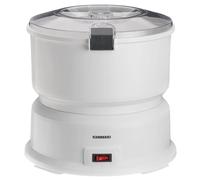 MELISSA 16220008 - Pelador de patatas eléctrico, capacidad de 1 kg, con centrifugadora de ensalada, 85 W, color blanco