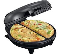 Melissa 16250086 - máquina para omelettes tipo grill de contacto - 750 W - prepara omelettes rápido, fácil y sin que se peguen - acero inoxidable - negro