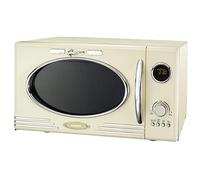 MELISSA 16330128 Retro Microondas, 1000 W, 23 litros de cámara de cocción, microondas de diseño con grill/crema