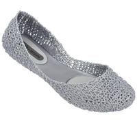 melissa Campana Papel VII, Bailarinas con Punta Cerrada Mujer, Plata Brillante 50711, 38 EU