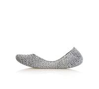 melissa Campana Papel VII, Bailarinas con Punta Cerrada Mujer, Plata Brillante 50711, 40 EU