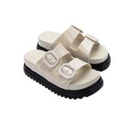 melissa Cozy Platform AD, Sandalia Mujer, Black/Beige, 40 EU
