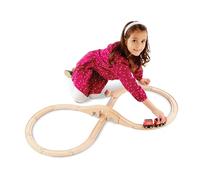 Melissa & Doug 10703 - Juego de Tren de Madera con rieles en 8
