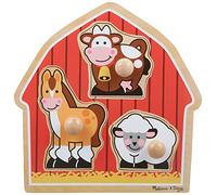 Melissa & Doug 12054 - Rompecabezas con Clavijas Grandes - Animales de Corral