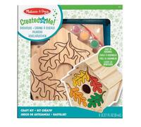 Melissa & Doug- Created by Me Birdhouse Wooden Craft Doug Kit de Artesanía de Madera Casa de Pájaros, Multicolor, Small (3101)