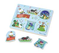メリッサ&ダグ(Melissa&Doug) 737 Sing-Along Nursery Rhymes Rompecabezas de Madera con Efectos de Sonido, Multicolor, 1 EA