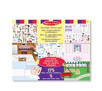 Melissa & Doug Álbum de Pegatinas Reutilizables, Casa de Juguetes, Pasatiempos para para niños y niñas Mayores de 3 años, Regalo Adecuado para niños y niñas, Color Surtido