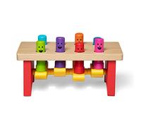 Melissa & Doug Banco de trabajo para martillear, Juguete infantil de madera, Juguete clásico, Juguete educativo, Montessori, Juguetes de Desarrollo, Regalo para niños y niñas de 2 3 4 Años