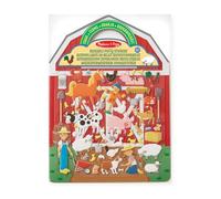MELISSA & DOUG - Bloc de Pegatinas Infantiles Granja: 52 Pegatinas Reutilizables para Pegar en Fondo de Granja, Manualidades Niños, Regalo Niño 3 años + - Stickers Infantiles - Certificados FSC