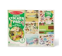 Melissa & Doug - Bloc de Pegatinas Infantiles Hábitats, Naturaleza - Libro Pegatinas Reutilizables: 150 Autoadhesivos, 5 Escenas, 6074872, Manualidades Niños, Regalo Niño 3 años + Stickers Infantiles