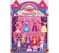 MELISSA & DOUG - Bloc de Pegatinas Infantiles Princesas: 68 Pegatinas Reutilizables Esponjosas para Pegar en Fondo de Palacio - 6073142 - Manualidades Niñas, Regalo Niña 4 años + - Stickers Infantiles