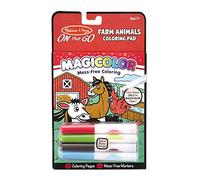 Melissa & Doug - Bloc para Colorear con Tinta Invisible, diseño Animales de Granja, en inglés (19126)