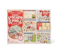 Melissa & Doug Álbum de pegatinas autoadhesivas reutilizables, Mi ciudad, Pasatiempos, Cuaderno de actividades, Juegos creativos, Regalo adecuado para niños 3+