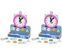 Melissa & Doug Blue's Clues & You! Reloj Magnético de Madera, Las Pistas de Blue, Juguetes de Desarrollo, Juego Educativo, Juguete de Madera, Regalo para niños y niñas de 3 4 5 años (Paquete de 2)