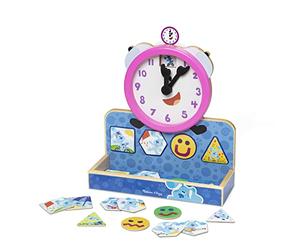 Melissa & Doug Blue's Clues & You! Reloj Magnético de Madera, Las Pistas de Blue, Juguetes de Desarrollo, Juego Educativo, Juguete de Madera, Regalo para niños y niñas de 3 4 5 años