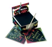Melissa & Doug- Box of Rainbow Caja Notas arcoíris para rascar Mini Tarjetas para Dibujar, Multicolor (15945)