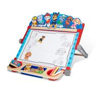 Melissa & Doug Caballete de sobremesa de doble cara con personajes de Patrulla Canina, Paw Patrol, Pizarra de borrado en seco y de tiza, Incluye accesorios e imanes, Juguete educativo y creativo