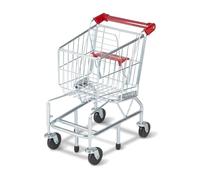 Melissa & Doug - Carro de Compras | Carro de comestibles para niños con ruedas - Juego de compras - Juguete de actividad, desarrollo y aprendizaje - a partir de