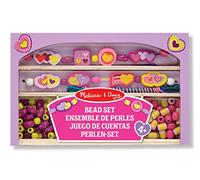 Melissa & Doug - Corazones Felices, Juego de Cuentas de Madera (14257)