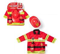 Melissa & Doug Disfraz Bombero para Niños y Niñas, Traje de Fiesta con Accesorios, Juego de Imitación, Disfraz de Halloween o Carnaval, Juego Creativo, Para Niños y Niñas de 3-6 Años