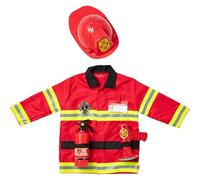 Melissa & Doug Disfraz Bombero para Niños y Niñas, Traje de Fiesta con Accesorios, Juego de Imitación, Disfraz de Halloween o Carnaval, Juego Creativo, Para Niños y Niñas de 3-6 Años
