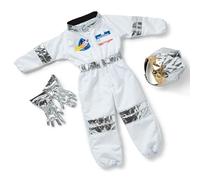 Melissa & Doug Astronaut Role Play Space Costume Set (5 pcs) - Jumpsuit, Helmet, Gloves, Name Tag