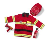 Melissa & Doug - Disfraz de jefe de bomberos para juego de rol (6 piezas)