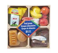 Melissa & Doug Grupos De Alimentos, Juguete De Madera Con Comida Para Niños, Juguetes De Imitación, Juego educativo, Juguetes de desarollo, 2+ Años, Regalo Para Niño O Niña