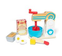Melissa & Doug Juego De Batidora De Madera Para Hacer Pasteles, Juguetes de madera, Juego de imitación, creativo, Montessori, 3+, Regalo para niño o niña