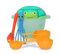 Melissa & Doug Juego de cubo de arena con accesorios, Juguetes al aire libre, Juego de playa y piscina, Juego de verano, Regalo para niños o niñas de 3 4 5 6 años