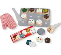 Melissa & Doug - Juego de Galletas de Madera para Cortar y Decorar: Galletas de Juguete con Velcro + Utensilios - 6074870 - Juguetes Niños 3 Años + - Regalo Niño 3 Años + Accesorios Cocinita Infantil