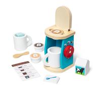 Melissa & Doug- Wooden Brew and Serve Coffee Set Brew & Serve, Multicolor (19842) , color/modelo surtido