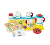 Melissa & Doug Juego de Madera para Preparar y Servir el Té, Juguete Alimentario para Niños, Juguetes de Imitación, 3+, Regalo para Niño o Niña