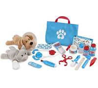 Melissa & Doug Juego de Veterinario Pet Vet, Juego de imitación con Perro y Gato de Peluche y Muchos Accesorios, Juguete Creativo, Regalo para niños y niñas de 3 4 5 6 7 Años