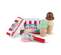 Melissa & Doug Juego Para Servir Y Apilar Bolas De Helado, Juguetes De Imitación, Juguete De Helado, 3+, Regalo Para Niño O Niña