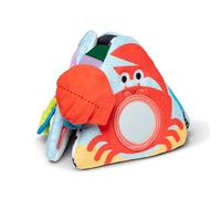 Melissa & Doug, Juguete de Bebé de Triángulo del Océano Tummy Time, Juguete Sensorial Blando con Texturas, Espejo, Juguete para el Suelo Desde el Nacimiento hasta los 6 Meses de Edad