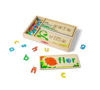 Melissa & Doug- Spanish See & Spell Educativo Developmental Toys, Multi-Color, One Size (31811)