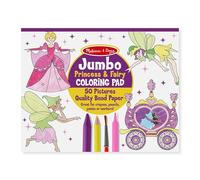 Melissa & Doug Jumbo 50-Page Kids' Coloring Pad Activity Book - Princess and Fairy