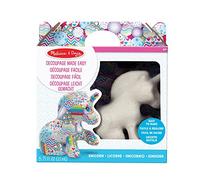 Melissa & Doug Kit de Manualidades de Unicornio, de Cartón Piedra, de Découpage Simplificado con Pegatinas