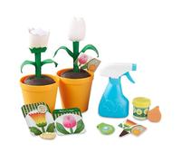 Melissa & Doug Let’s Explore Set de Juego de Jardinería con Flores Que Cambian de Color (16 Piezas)