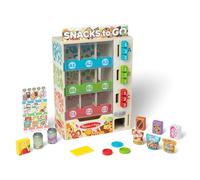 Melissa & Doug Máquina expendedora de madera – 16 piezas, comida, monedas y tarjeta – 3+ años