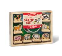 Melissa & Doug Mi Primer Juego de Sellos, Animales de la Granja, Set de Sellos para Niños, Artes y Manualidades