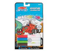 Melissa & Doug On The Go Magicolor - Bloc para colorear Adventure, 18 páginas para colorear y 4 marcadores