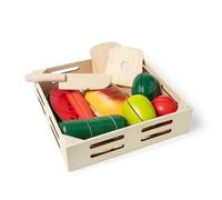 Melissa & Doug Alimentos De Madera Para Cortar, Juguetes De Imitación, Juguete De Madera Con Comida Para Niño, 3+, Regalo Para Niño O Niña